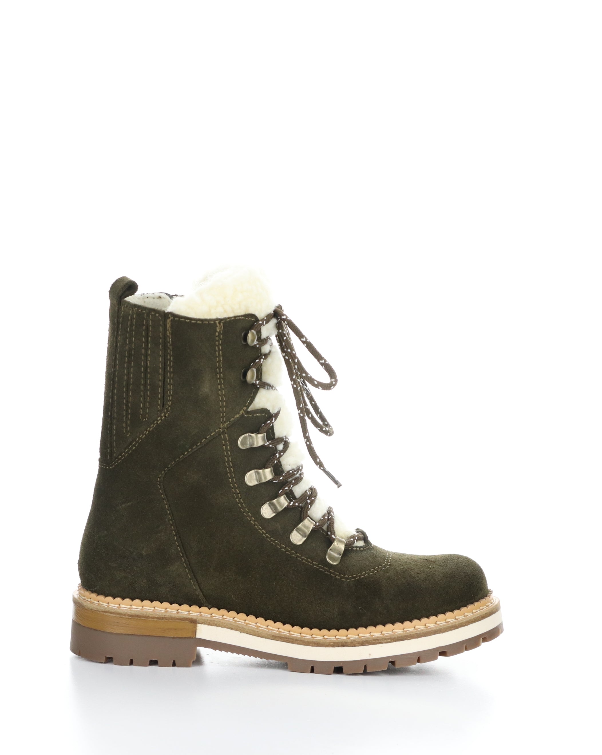 ADA OLIVE Round Toe Boots