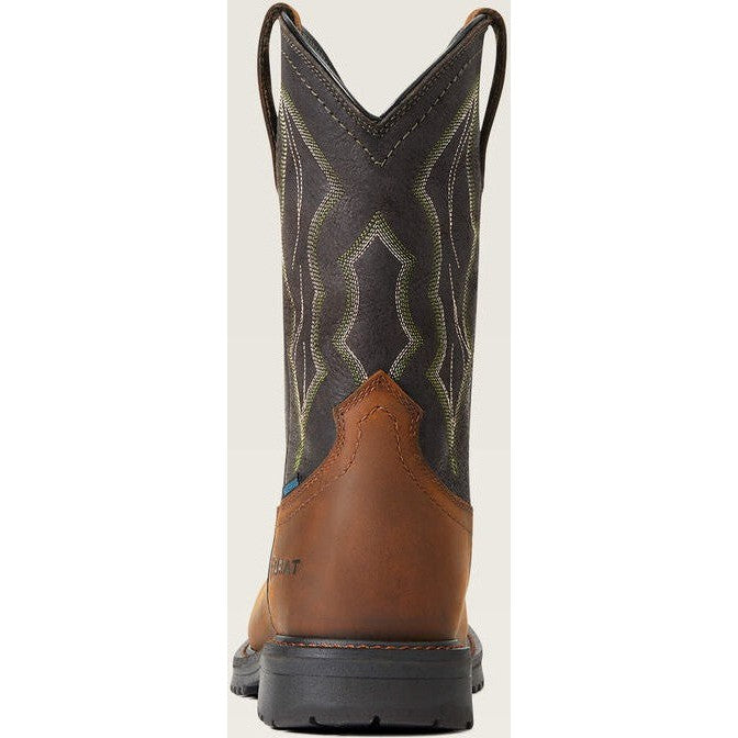 Ariat Men's Rigtek Wide Comp Toe Western Work Boot -Brown- 10034156