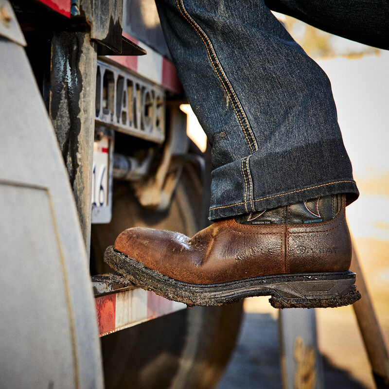 Ariat Men's WorkHog Xt VenTek Carbon Toe Western Work Boot -Brown- 10036005