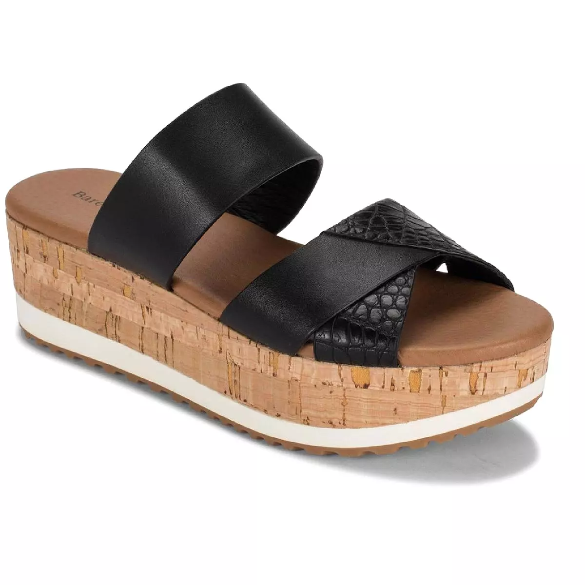 Baretraps Womens Whitlie Cork Platform Wedge Sandals