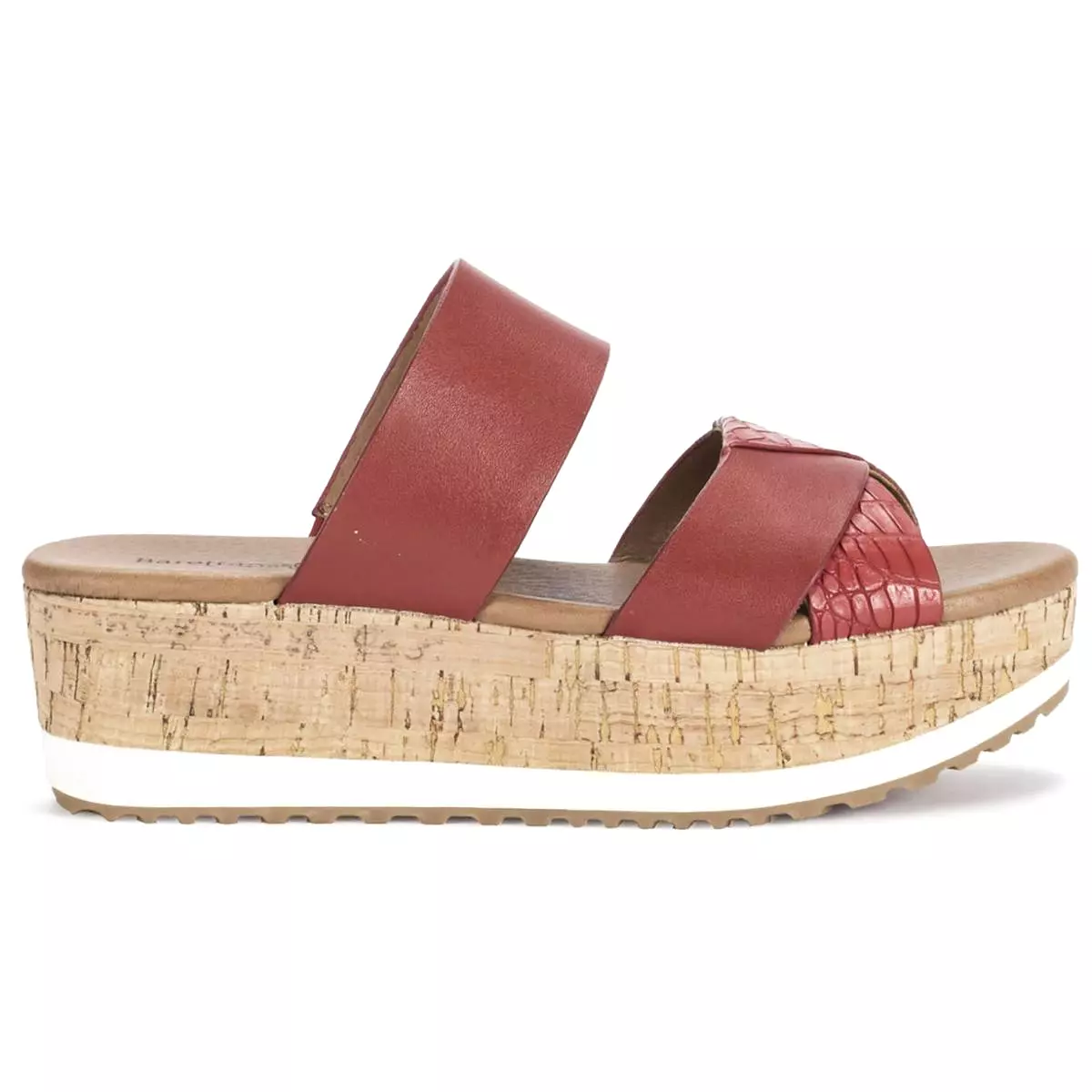 Baretraps Womens Whitlie Cork Platform Wedge Sandals