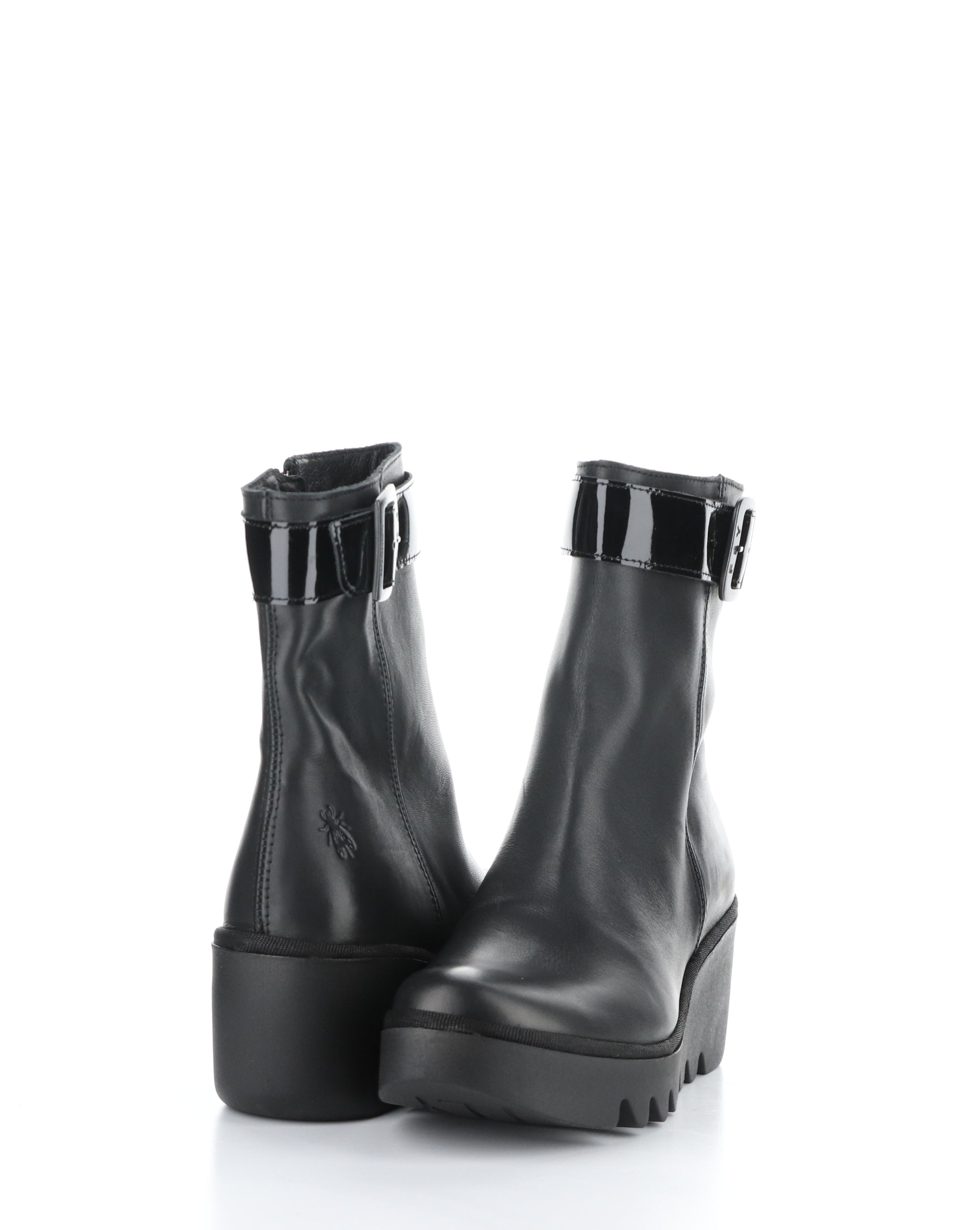 BEPP396FLY 008 BLACK Round Toe Boots