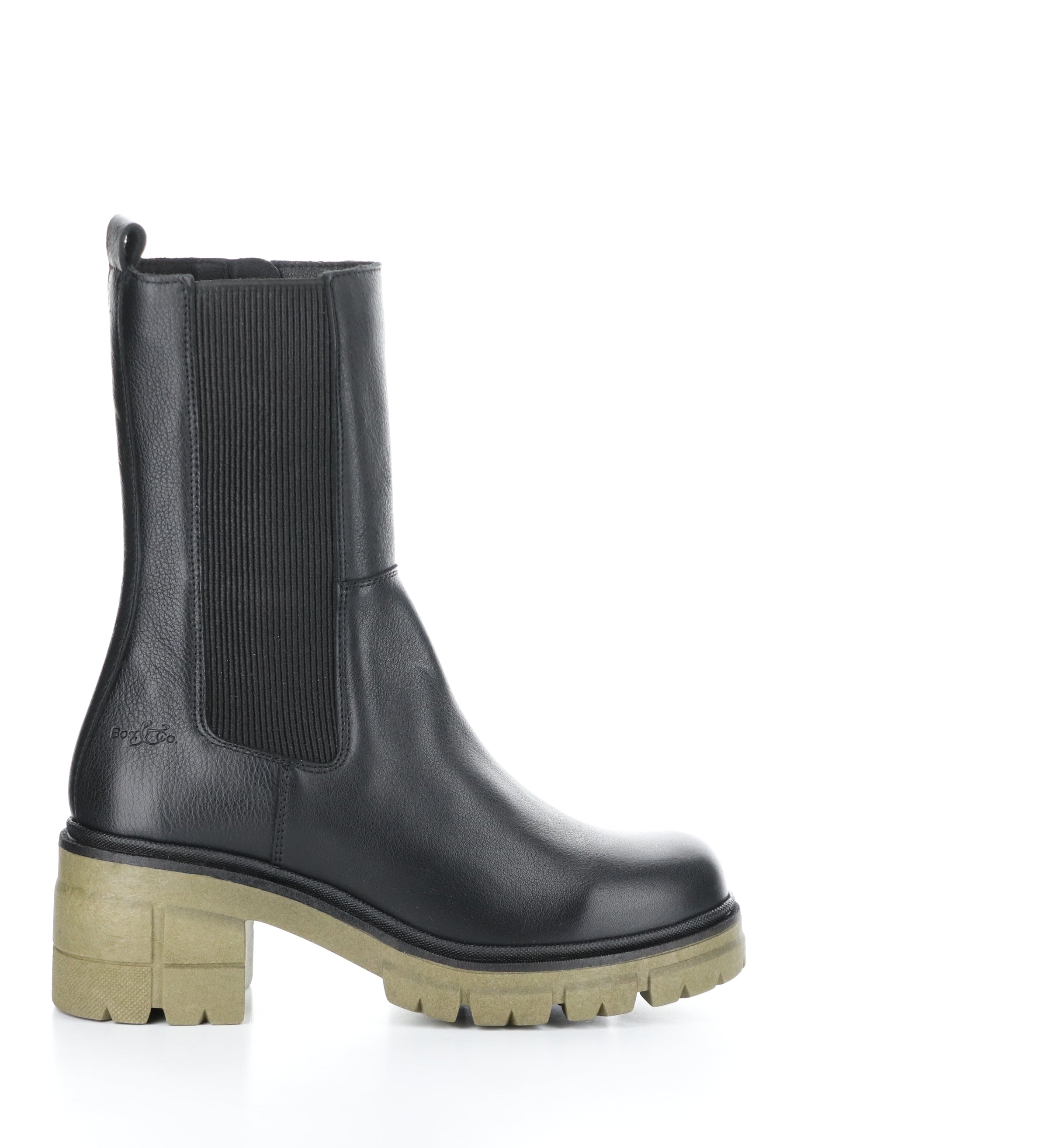 BRUNAS BLACK/KHAKI Elasticated Boots