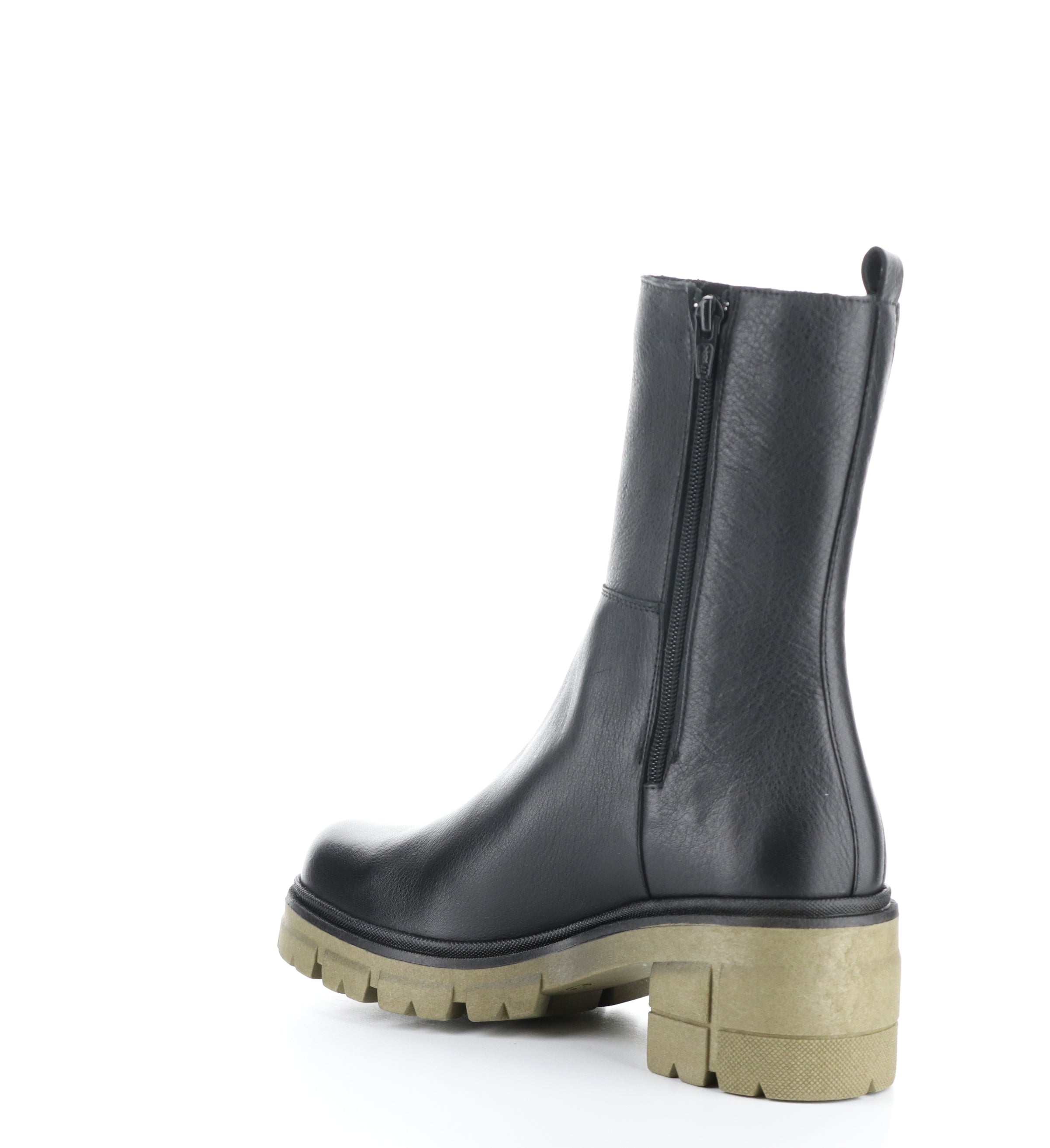 BRUNAS BLACK/KHAKI Elasticated Boots