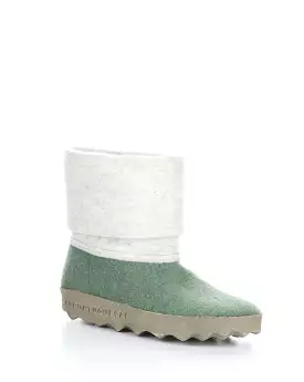 CADY137ASP Green Round Toe Boots