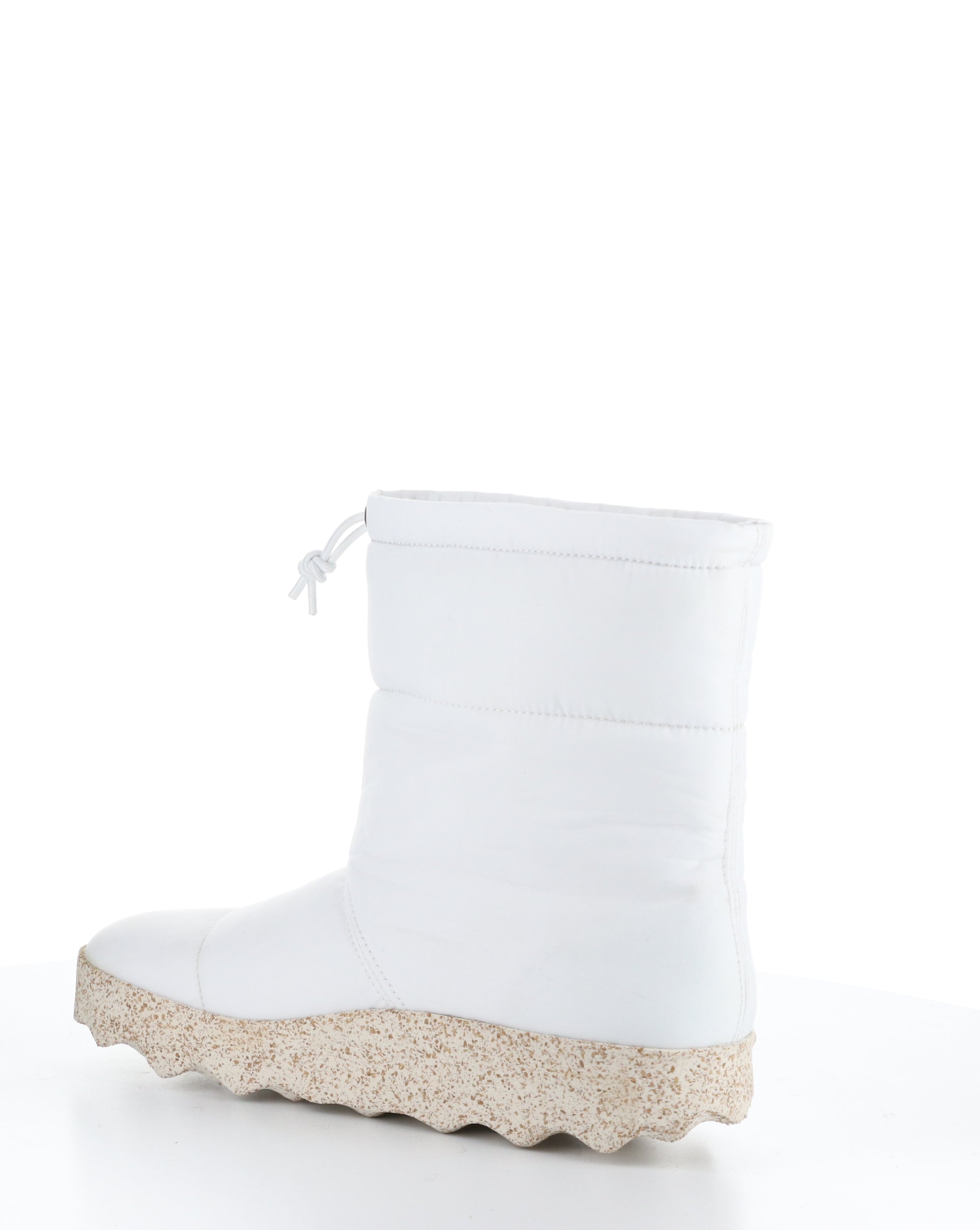 CALE142ASP White Round Toe Boots