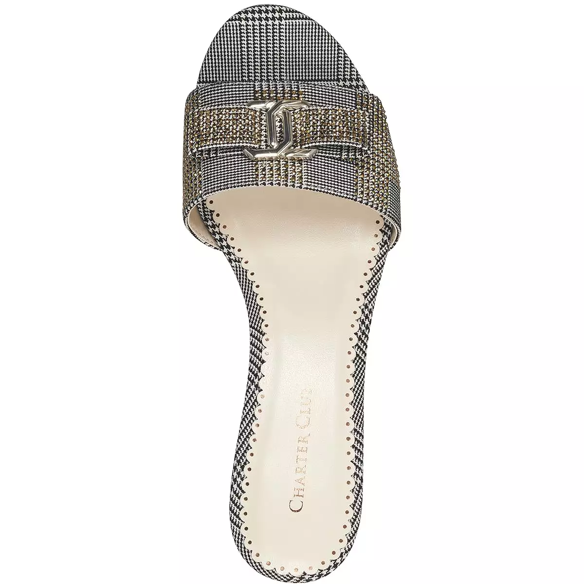 Charter Club Womens Tessa Embellished Slip On Heels