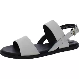 Clarks Womens Karsea Strap Leather Cushioned Footbed Slingback Sandals