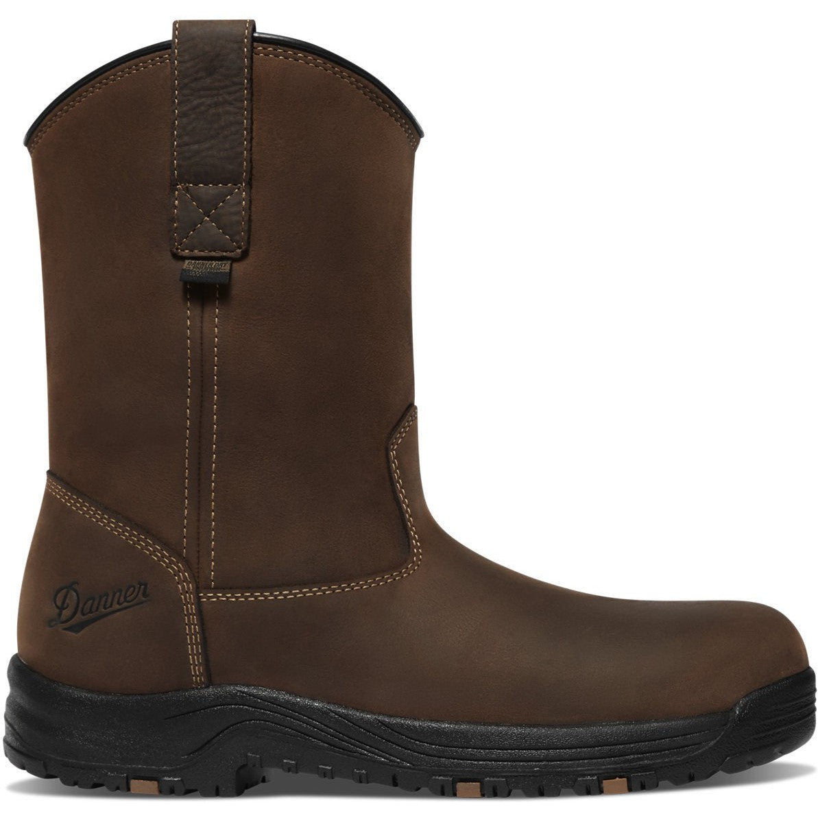 Danner Men's Caliper 10 Plain Toe WP Wellington Work Boot -Brown- 19490