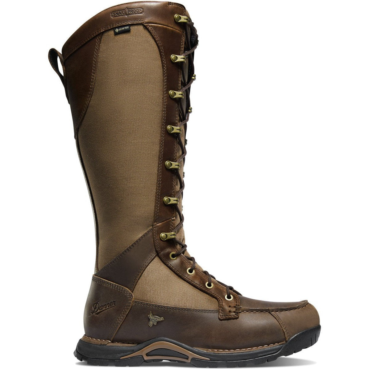 Danner Men's Sharptail 17 Side Zip Snake Hunt Boot -Brown- 45041