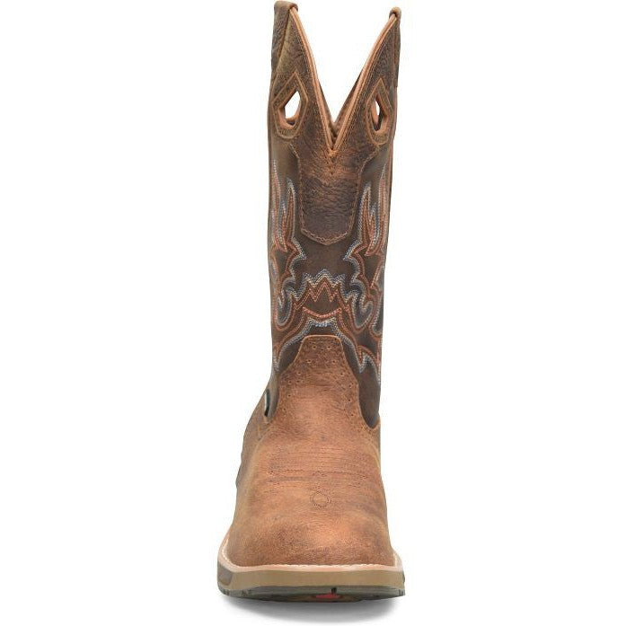 Double H Men's League 12 U Toe WP Western Work Boot -Brown- DH5427