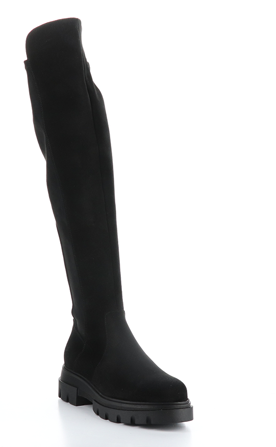 FIFTH Suede Black Elasticated Boots