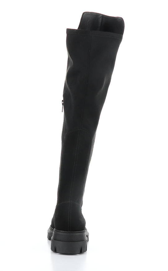 FIFTH Suede Black Elasticated Boots