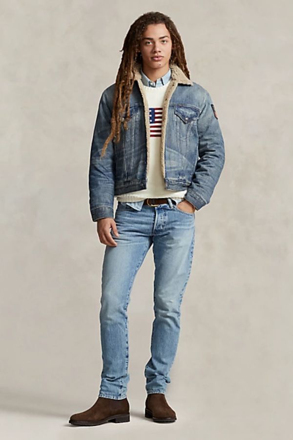 Fleece-Lined Trucker Jacket