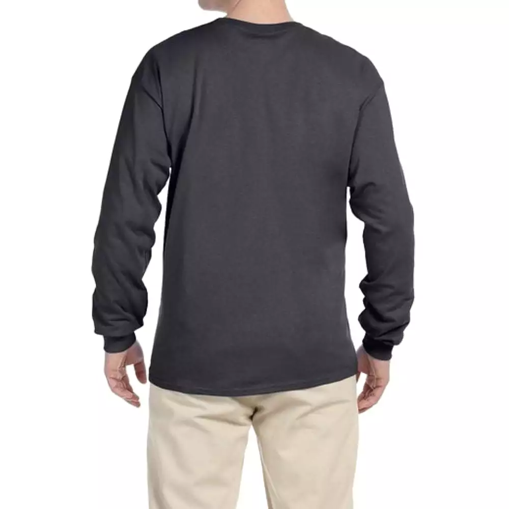 Gildan G240 Men's Ultra Cotton Long-Sleeve T-Shirt - Sport Grey