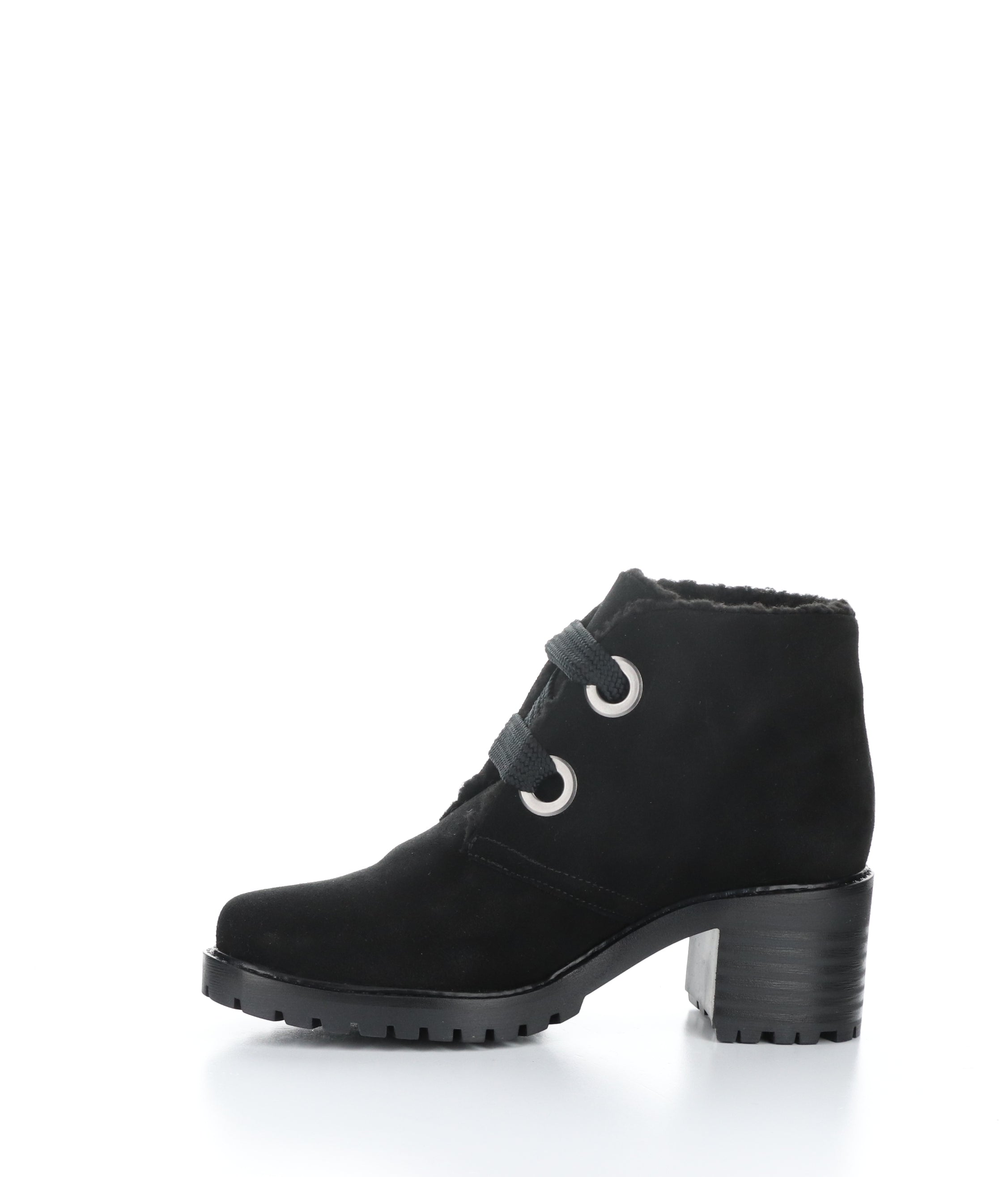 INDEX BLACK Round Toe Boots