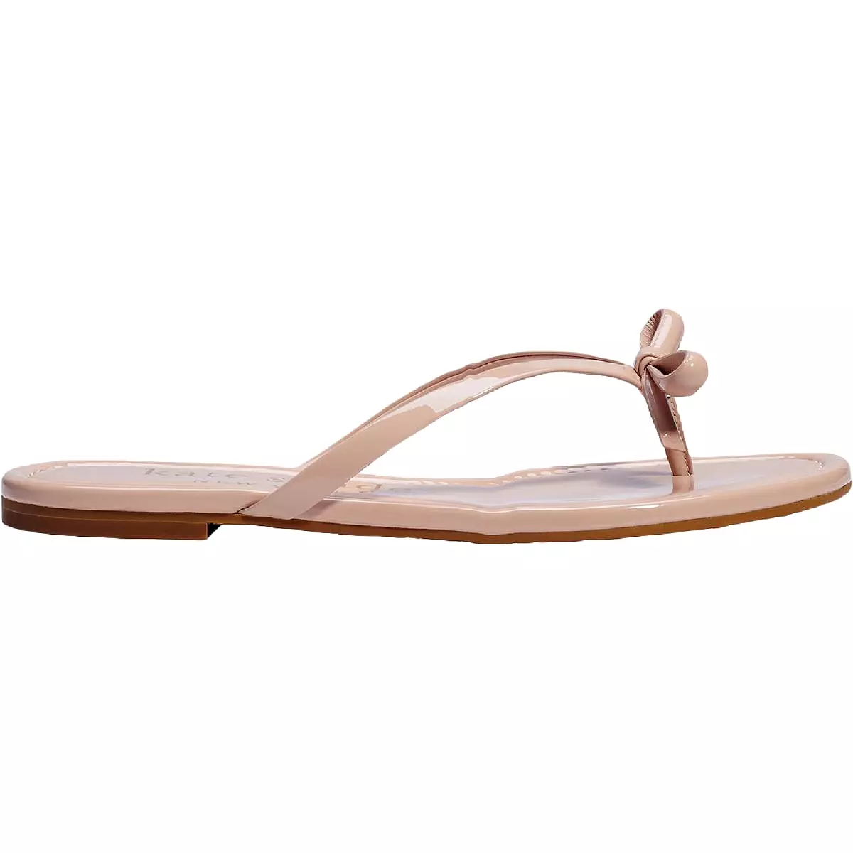 Kate Spade New York Womens Petit Leather Patent Flip-Flops