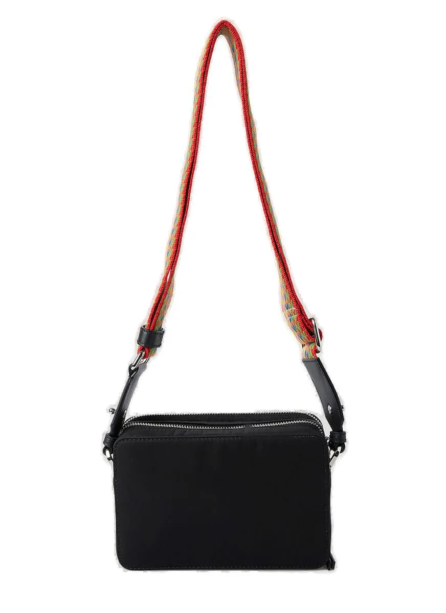 Lanvin Curb Logo Embroidered Shoulder Bag