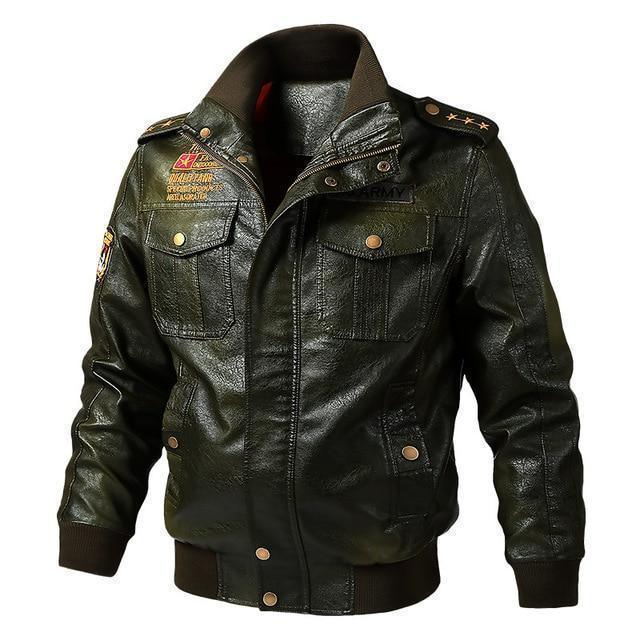 Leather Jacket, Men Winter Jacket, Motorcycle Jacket