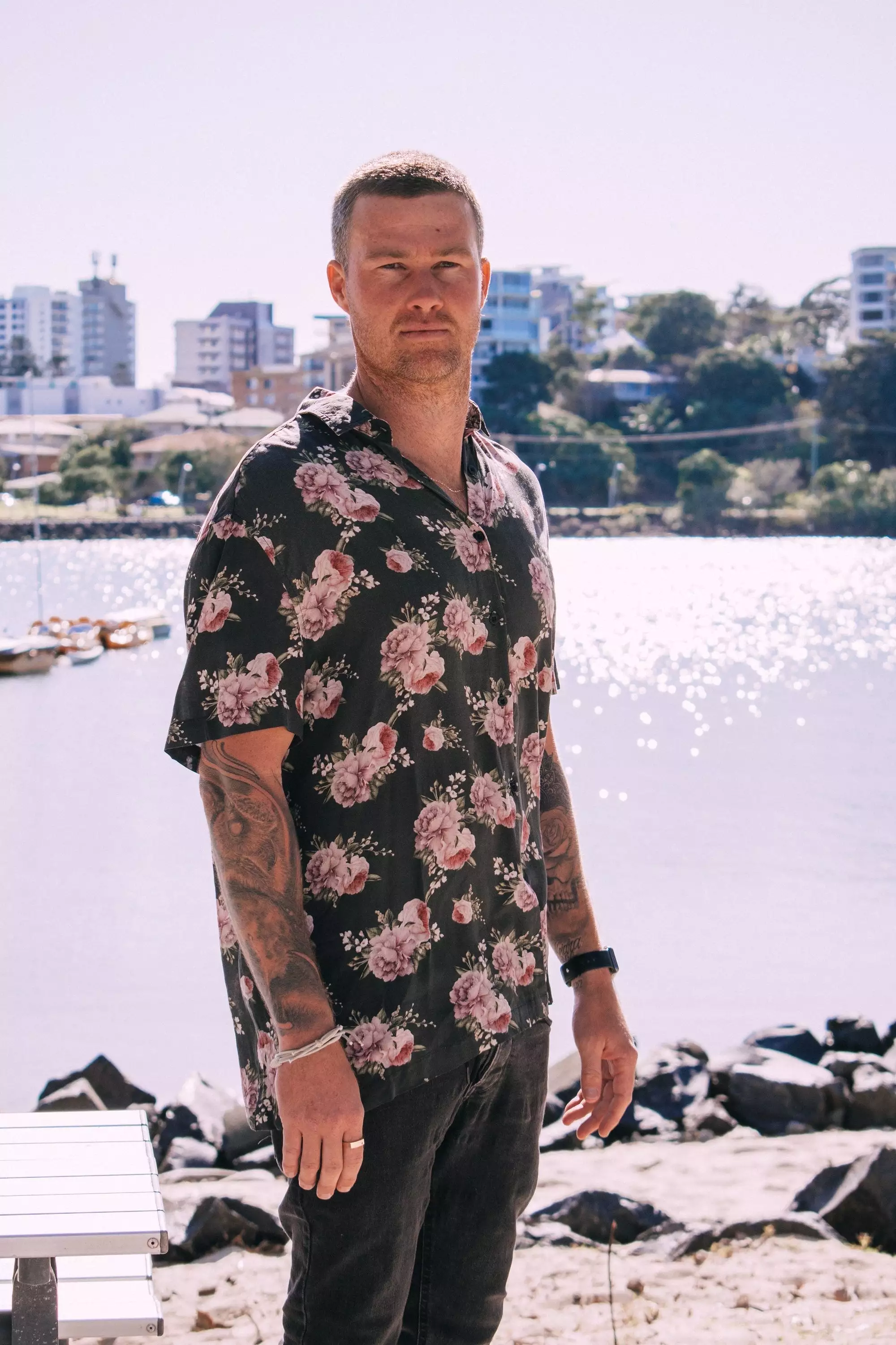 Men's Button Up Shirt - Exclusive Washed Out Print