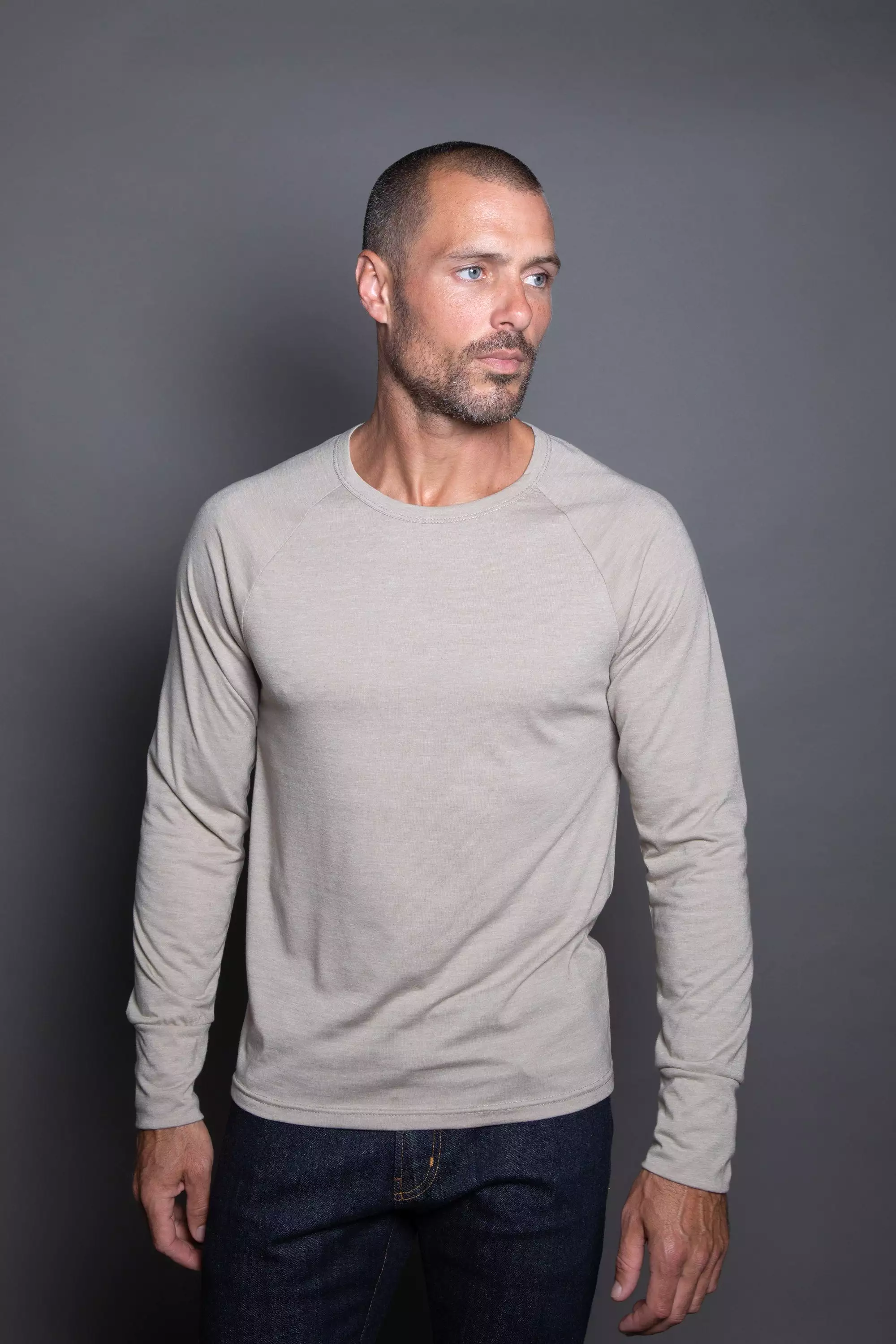 Men's Cameron Tri-Blend Long Sleeve Tee