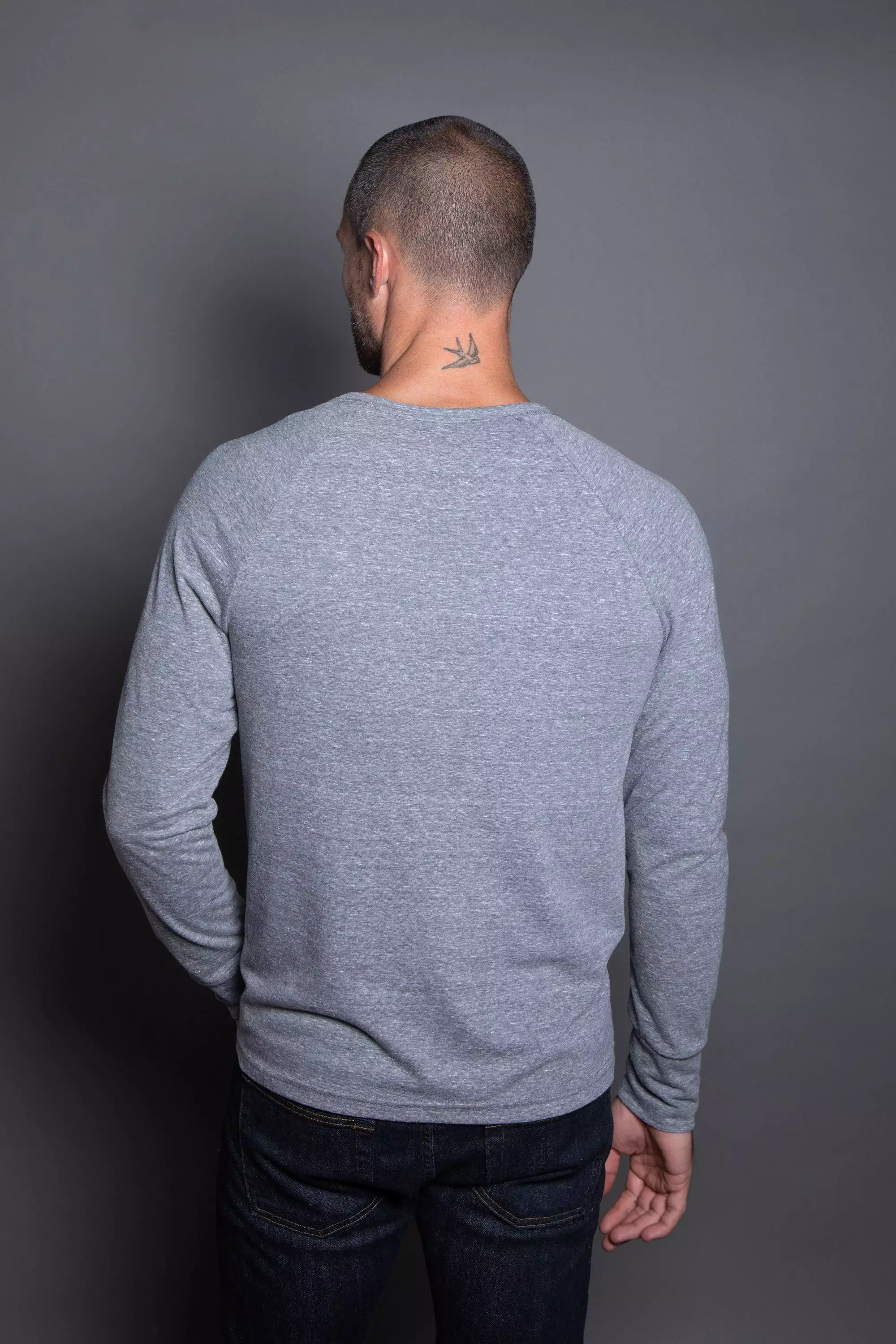 Men's Cameron Tri-Blend Long Sleeve Tee