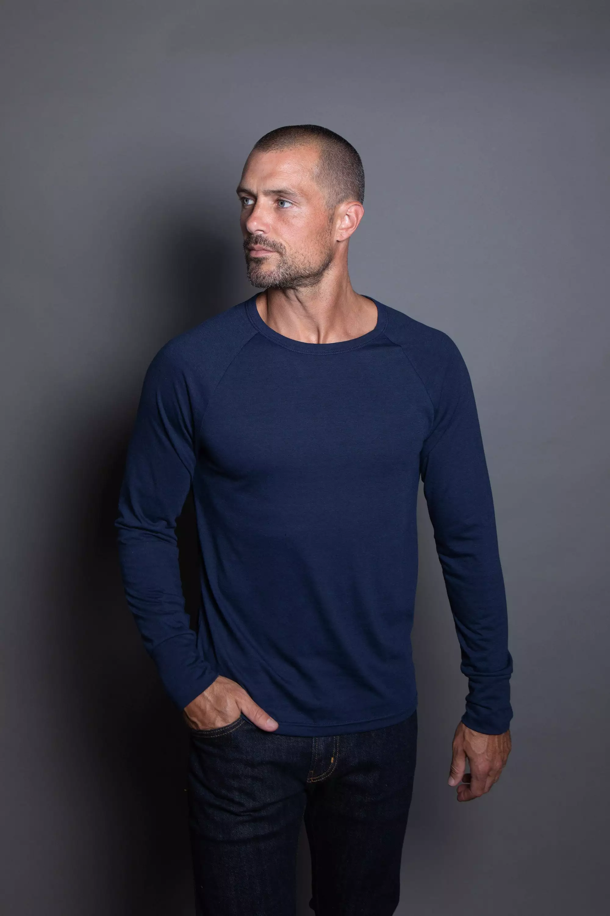 Men's Cameron Tri-Blend Long Sleeve Tee