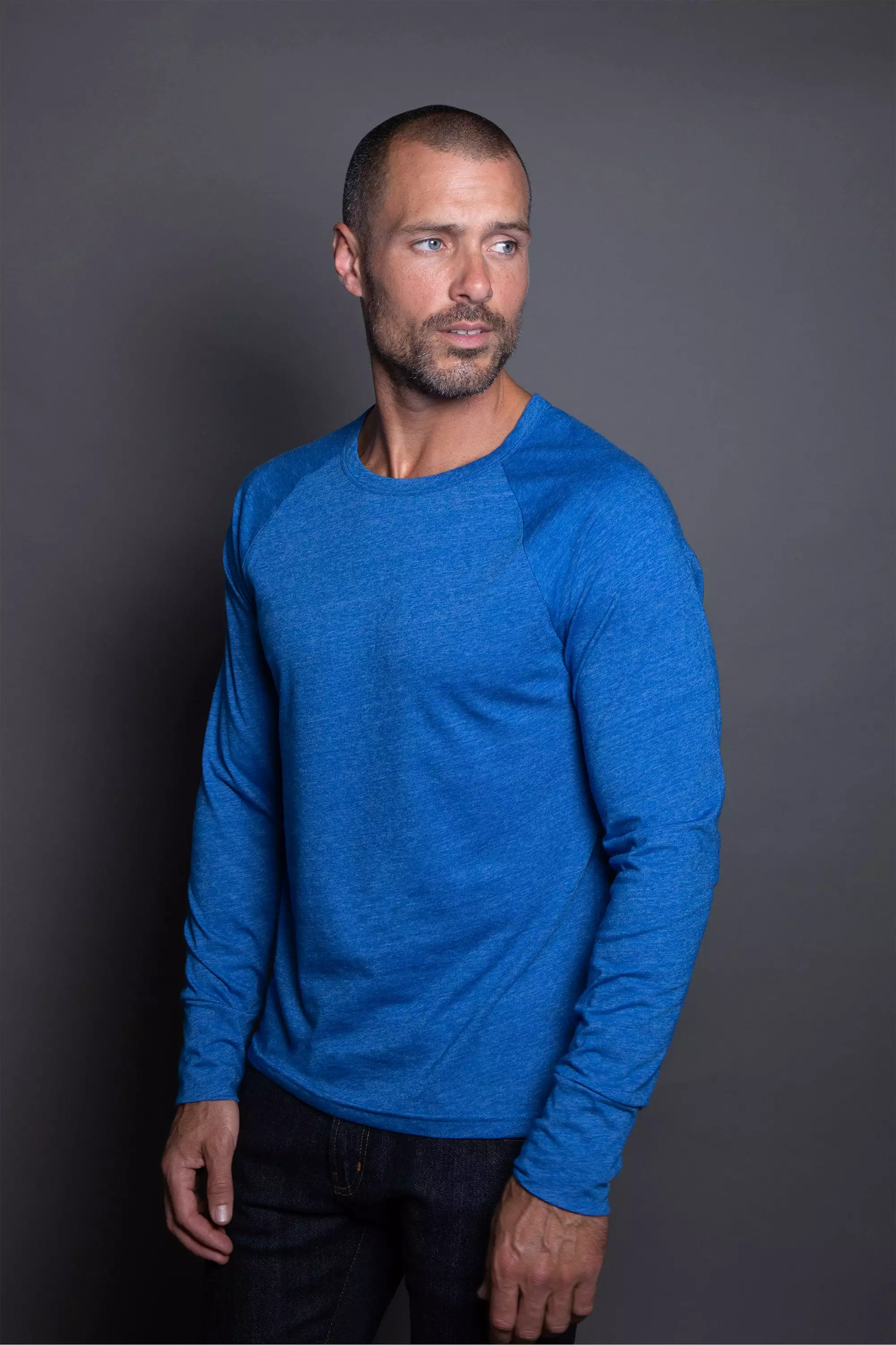 Men's Cameron Tri-Blend Long Sleeve Tee