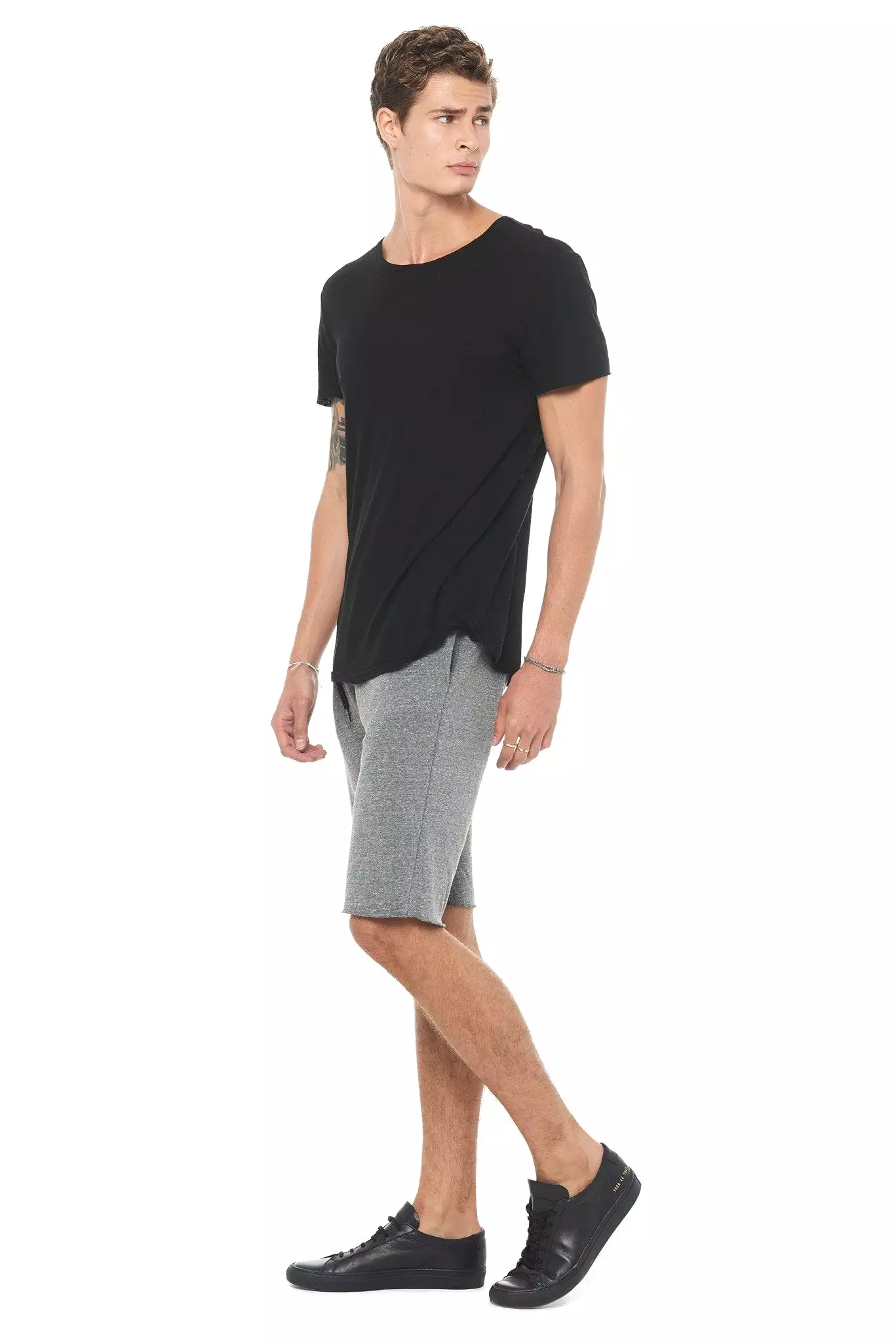 Men's Linen Blend Crew Neck Tee