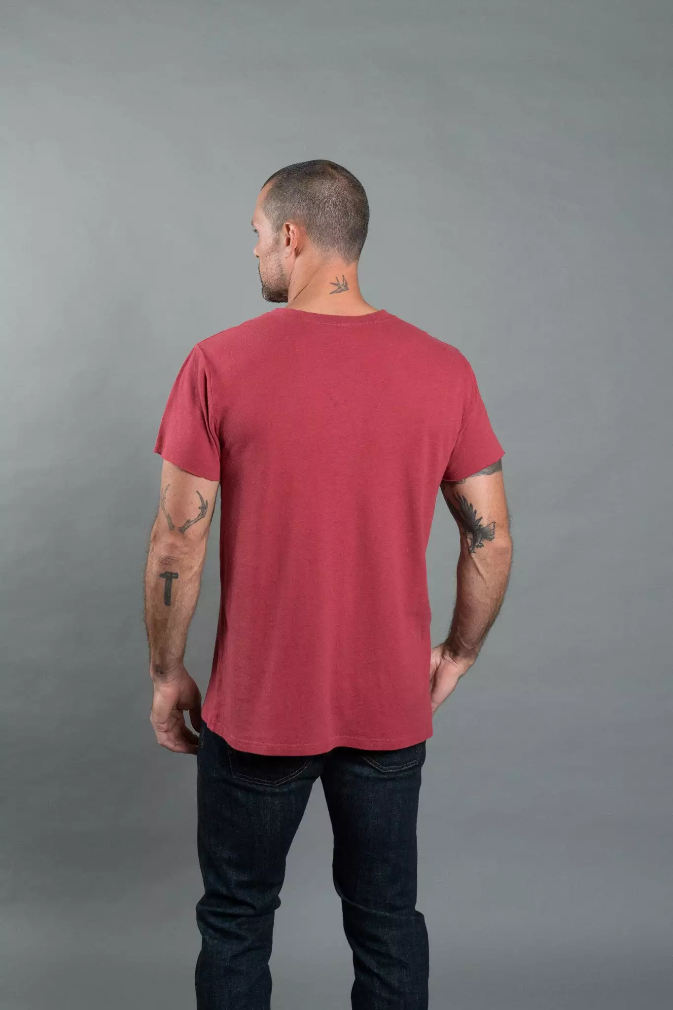 Men's Linen Blend Pocket Tee