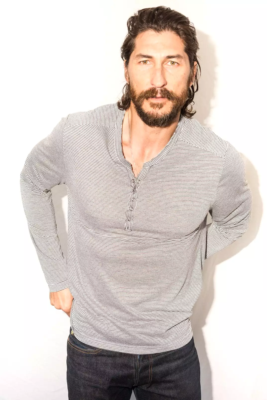 Men's Long Sleeve Henley