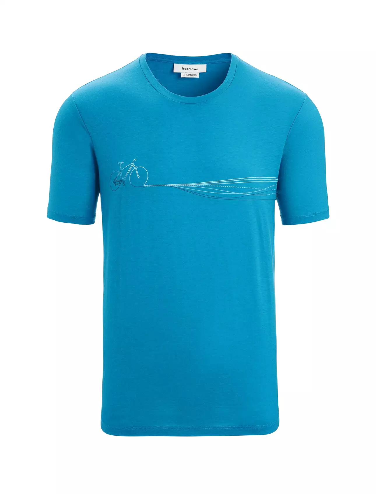 Mens Merino Tech Lite II Short Sleeve T-Shirt Cadence Paths