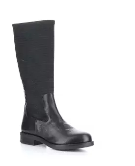 NOISE BLACK Round Toe Boots