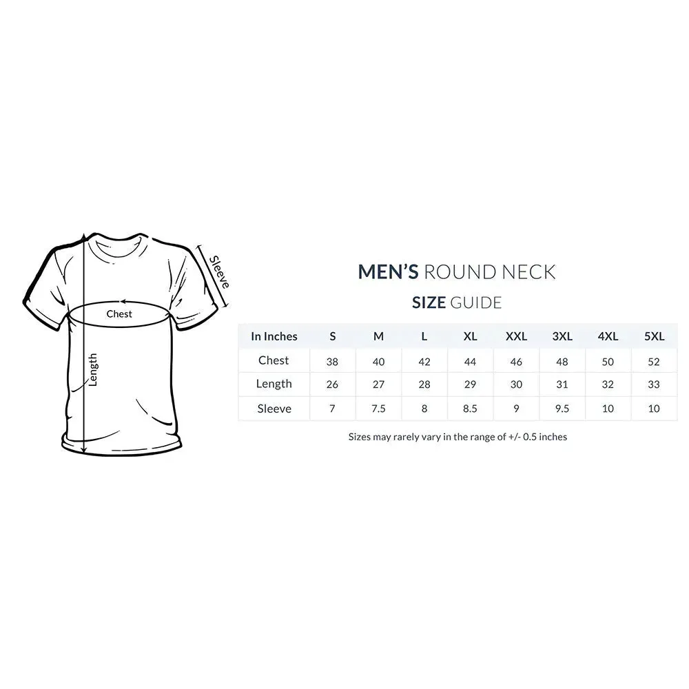 PanDab Round Neck Half Sleeve T-shirt for Men