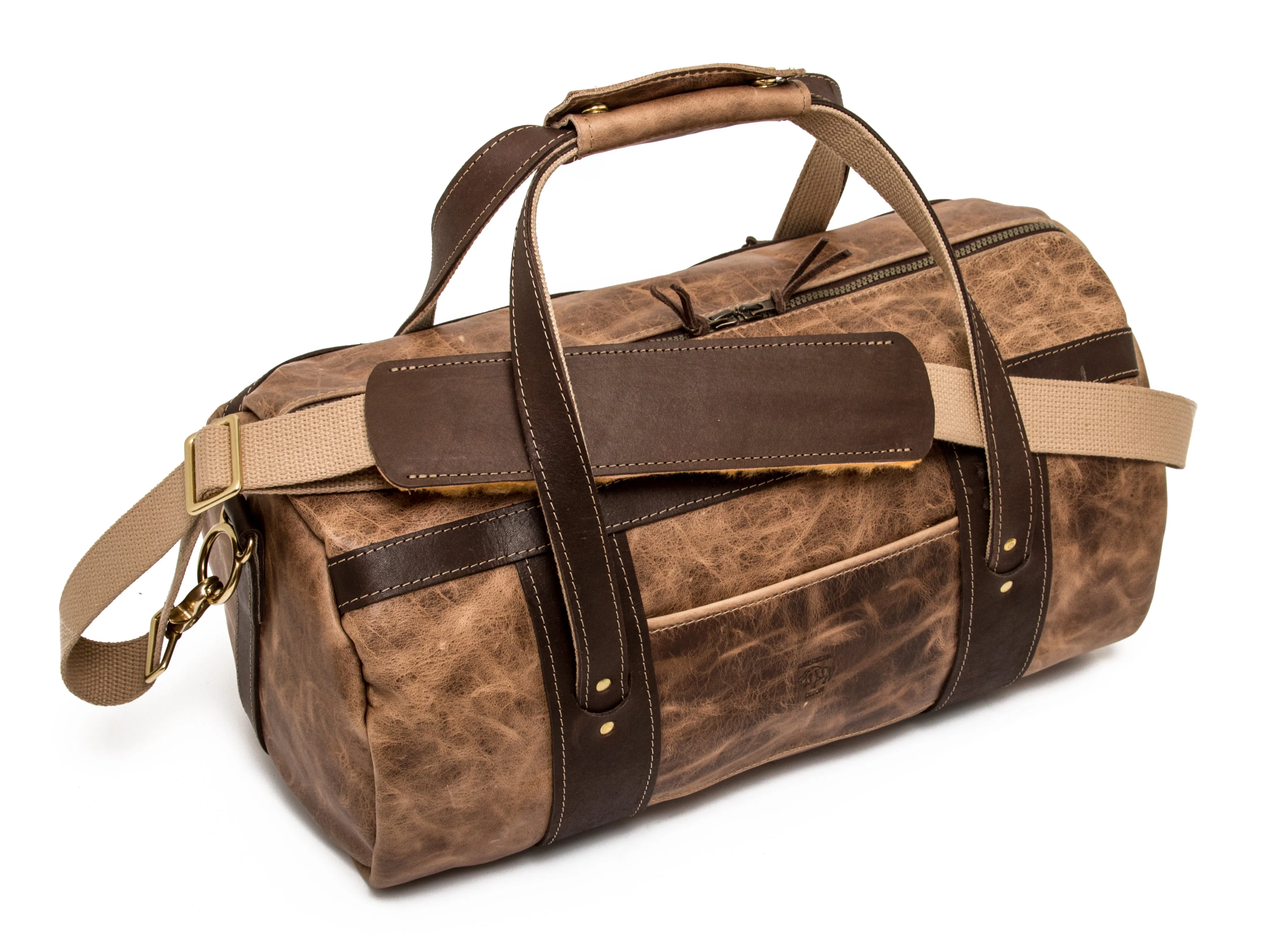 Premium Crafted Leather Club Duffel