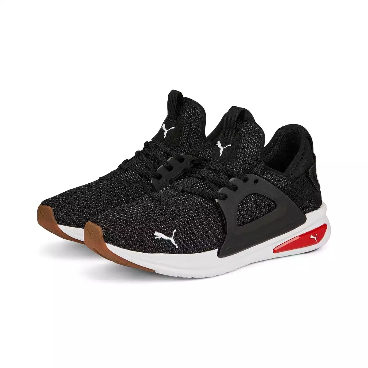 PUMA MEN'S SOFTRIDE ENZO BLACK/RED SHOE