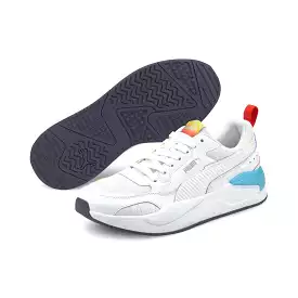 PUMA MEN'S X-RAY SQUARE WHITE RAINBOW SHOE