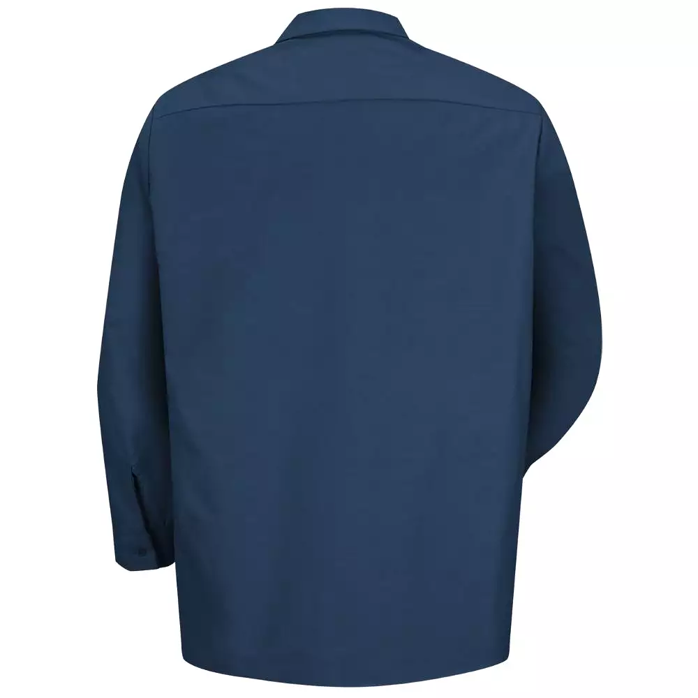 Red Kap Men's Long Sleeve Industrial Work Shirt - Navy