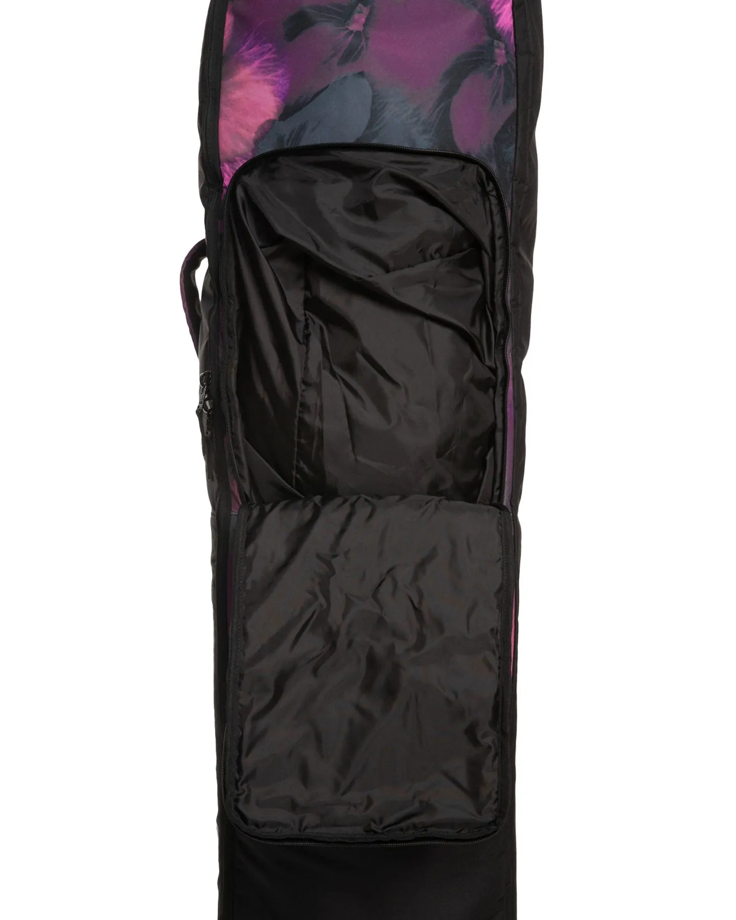 Roxy Women's Vermont 127L Wheelie Snowboard Travel Bag - True Black / Pansy Pansy