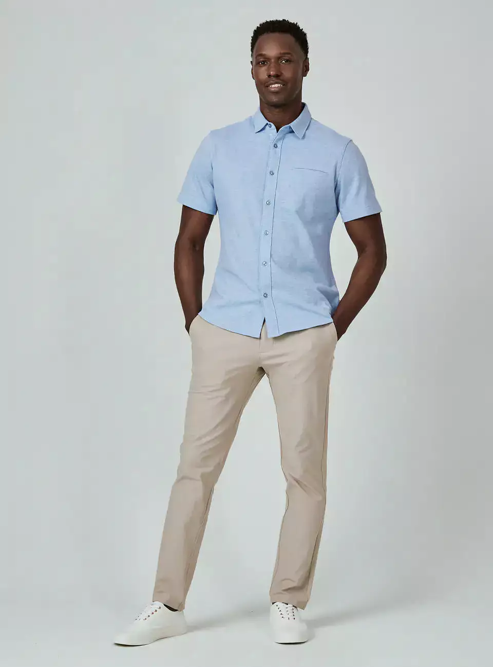 Seville Short Sleeve Shirt - Light Blue