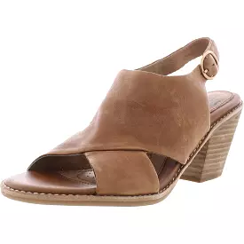 Soft Womens Mendi Leather Block Heel Ankle Strap