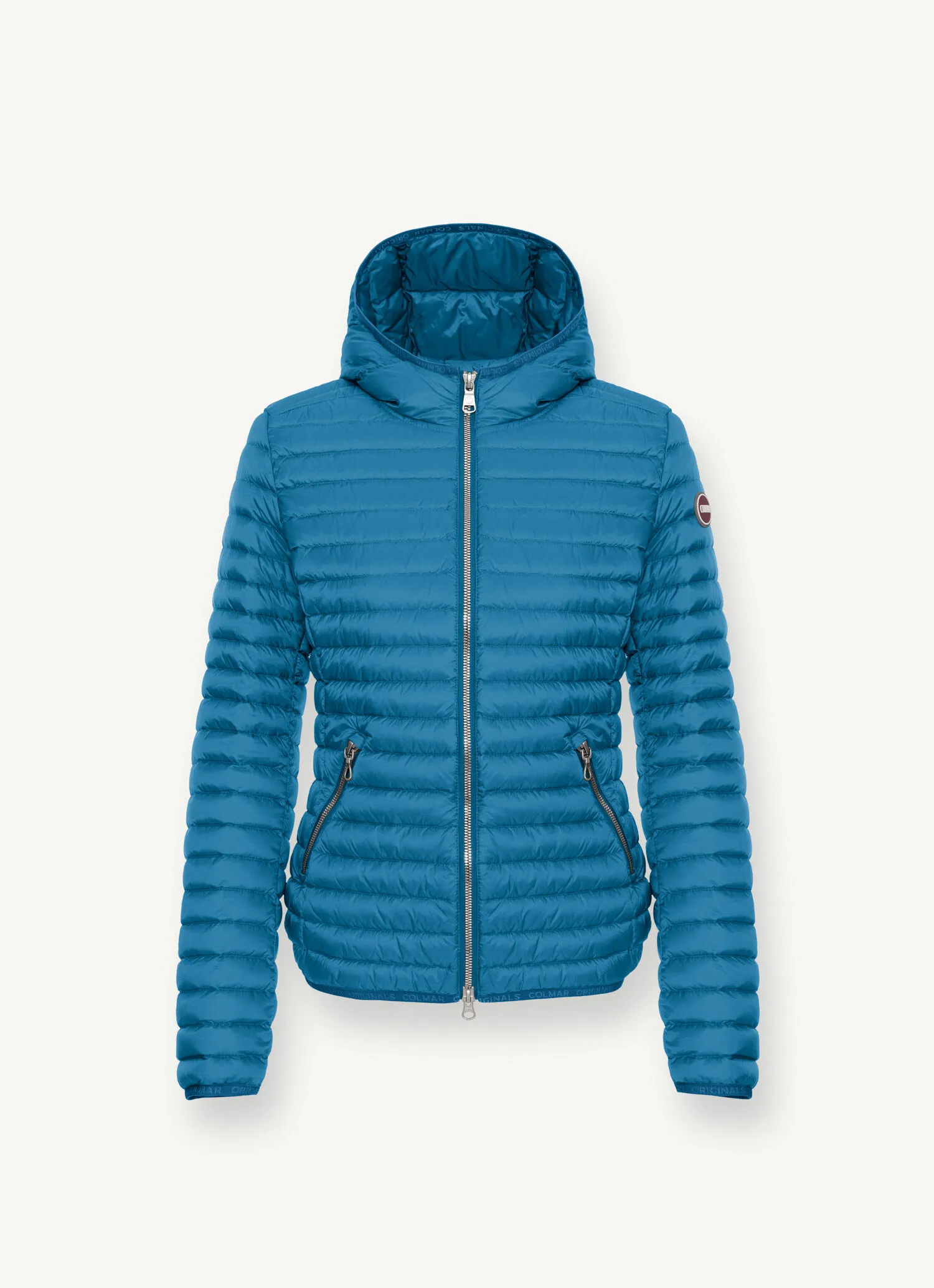 Sporty hooded downjacket-