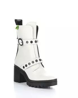 TAMA888FLY 001 OFF WHITE Round Toe Boots