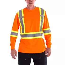 Terra Hi-Vis Long Sleeve Work Shirt 116525or - Orange