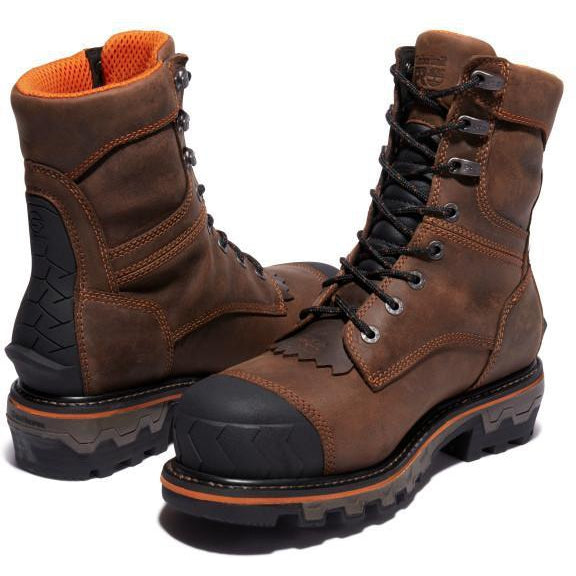 Timberland Pro Men's Boondock HD Comp Toe WP 400G Logger Work Boot - TB1A28SB214