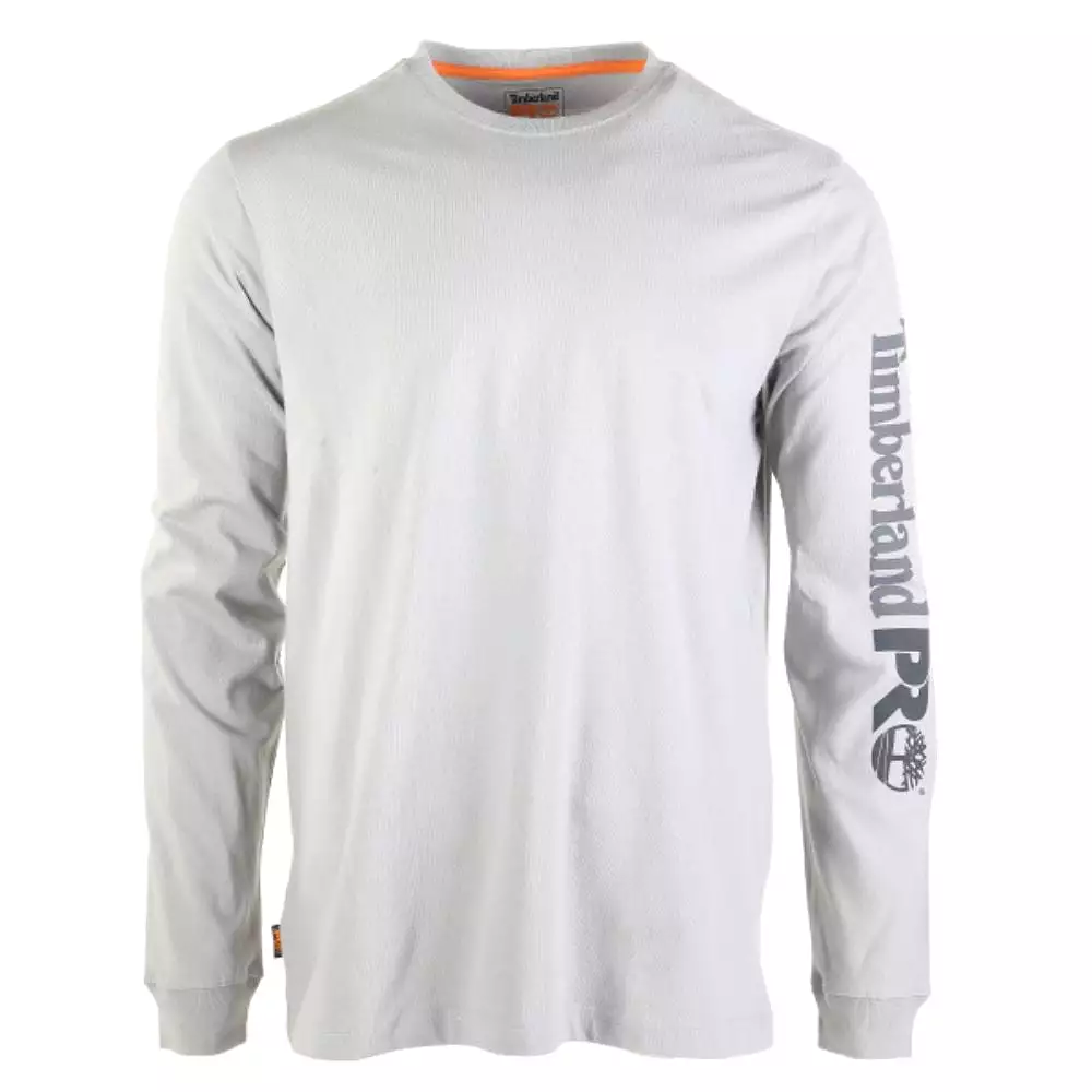 Timberland PRO Men's Core Logo Long-Sleeve T-Shirt - Grey