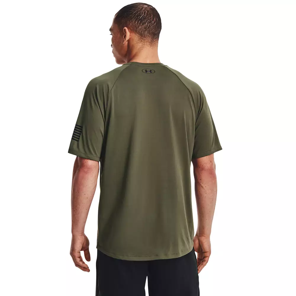 'Under Armour' Men's UA Tech Freedom T- Shirt - Marine OD Green