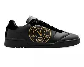 Versace Jeans Couture 73YA3SD1 ZP080 Leather Trainers Black