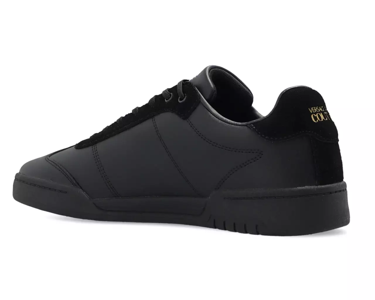 Versace Jeans Couture 73YA3SD1 ZP080 Leather Trainers Black