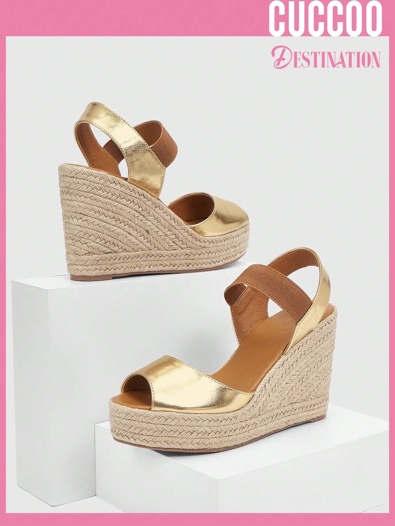 Woman Shoes Fashionable Espadrille Wedge Sandals For Spring And Summer